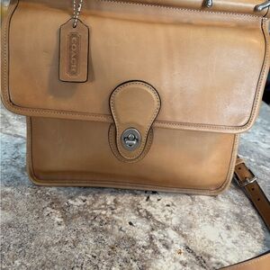 Coach Willis top handle bag Light Brown Leather 2007 Y2K!